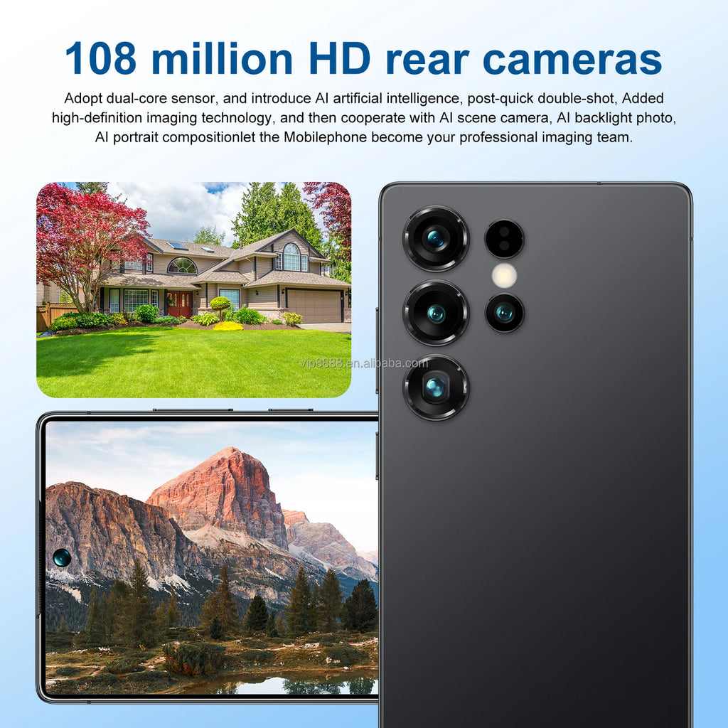 22GB+2TB Large Memory S25 ULTRA Unlocked Android Smartphone Hot Selling 7.3 Inch Dual Sim 5G S25 Ultra Mobile Phones