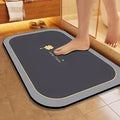 1pc Quick- Bathroom Mat Bath Rug Mat - Non-Slip, Absorbent Diatom Mud Floor Rug with Geometric Design for Shower & Entryway Bath