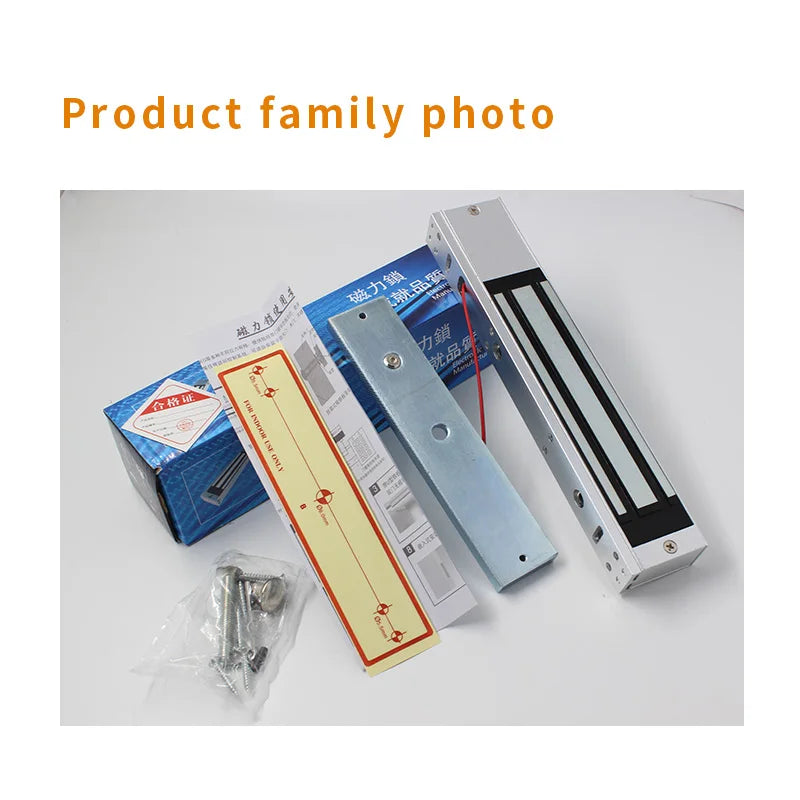 280KG 600Lbs Holding Force Magnetic Door Lock Access Control DC 12V Single Door Smart Magnetic Electric Lock for Sliding Door
