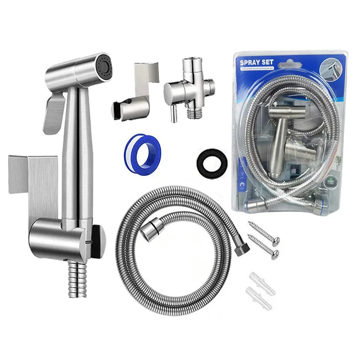 Wall-Mounted Stainless Steel Horizontal Jet Cleaner Spray Gun