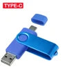 High Quality 2-in-1 Smart Phone Pendrive 8GB to 128GB 2.0 USB C Stick Type C Flash Drives New Plastic Product