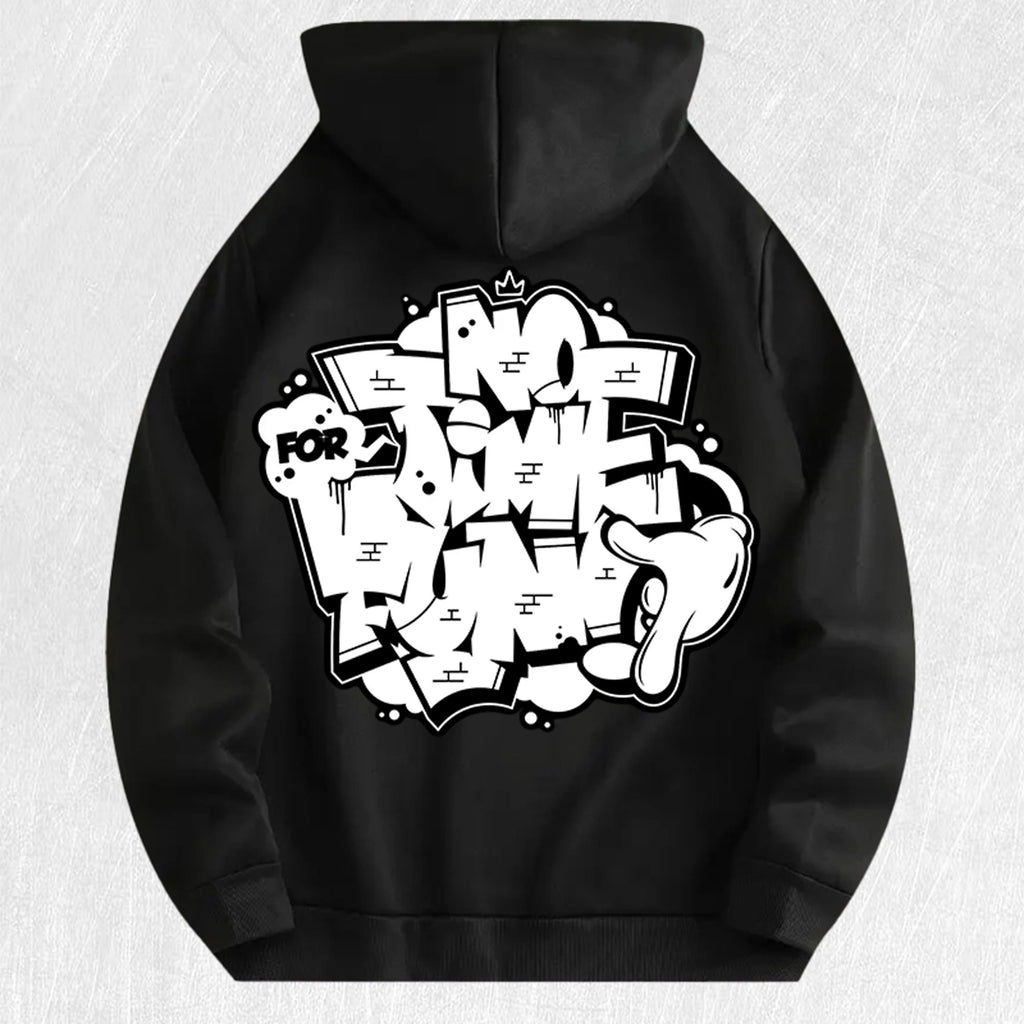 No Time for Boring Graffiti Hoodie 100% Cotton US Warehouse 7 Colors