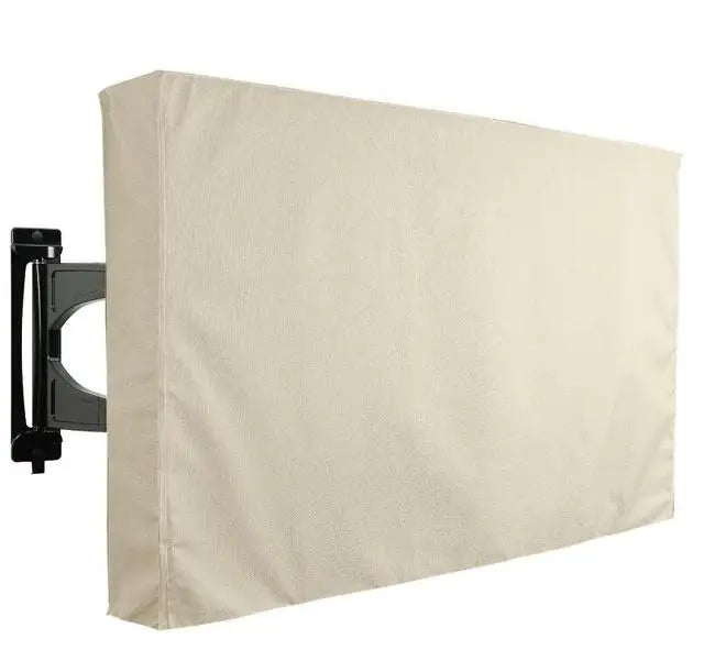 Outdoor Tv Protective Cover Weatherproof With Bottom Cover, Suitable For 30-32 Inch Tv, With Remote Control Pocket