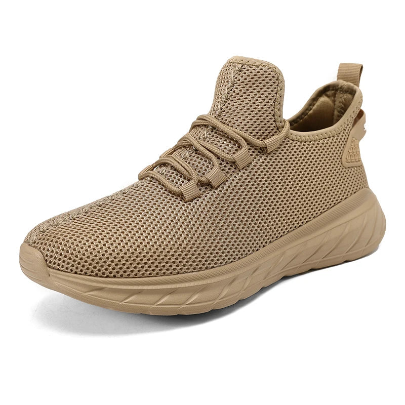Men's Road Running Shoes Sneakers Track Trail-running Shoes Running Minimal Jogger Fabric Air Mesh Athletic Low-top Lace up
