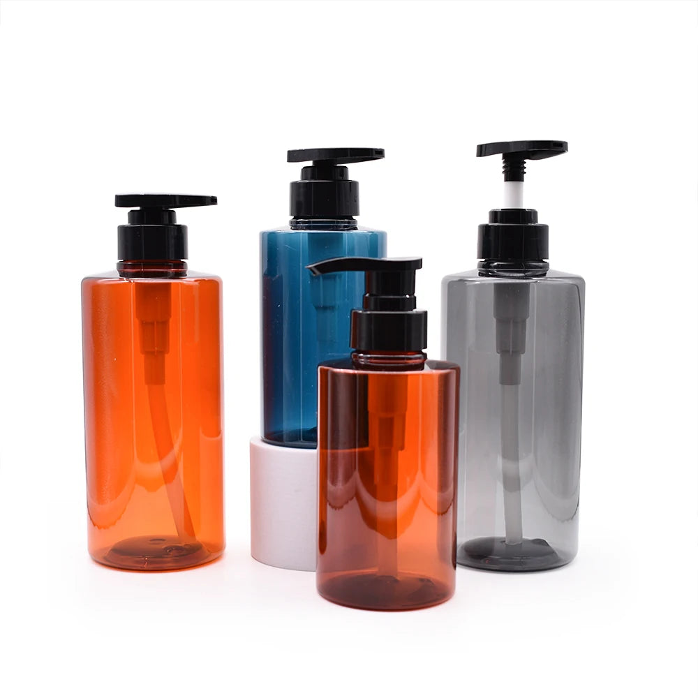 300ml 500ml Empty Body Wash Lotion Shower Gel Press Bottle with Pump Shampoo Plastic Bottle
