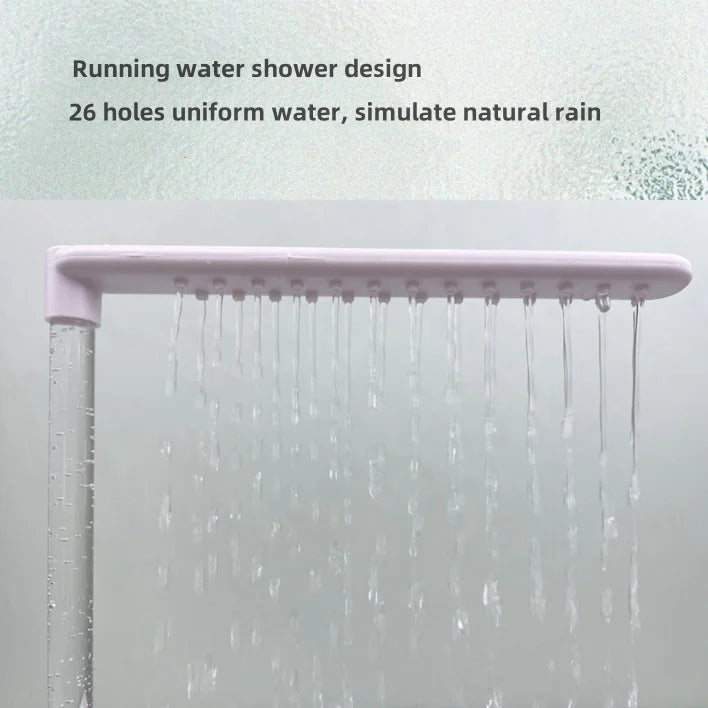 Plastic Bird Bath Shower with Suction Cups for Cage Wall, Household Hanging Bird Spray Bath