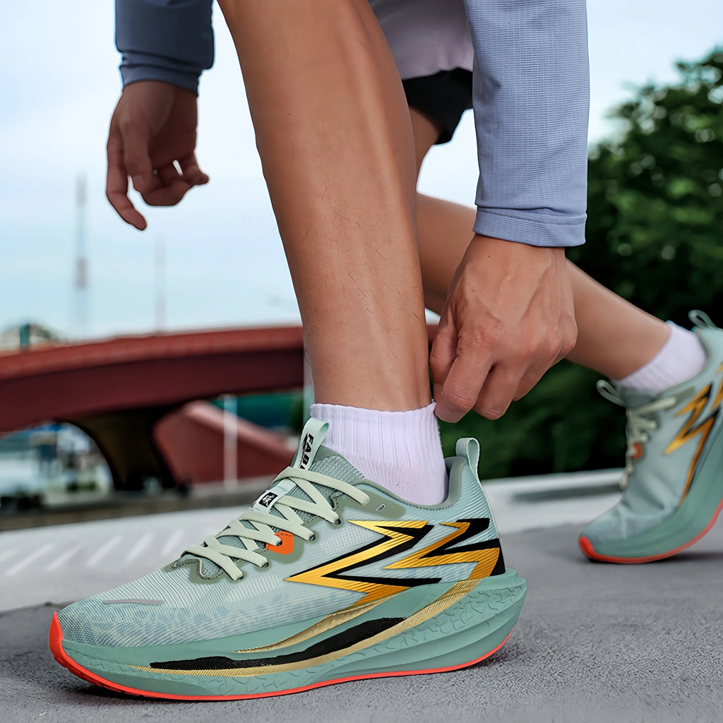 Greatshos Men's High-quality Hot Selling Professional Marathon Running Comfortable Running Shoes Fashionable Orange Sports Shoes