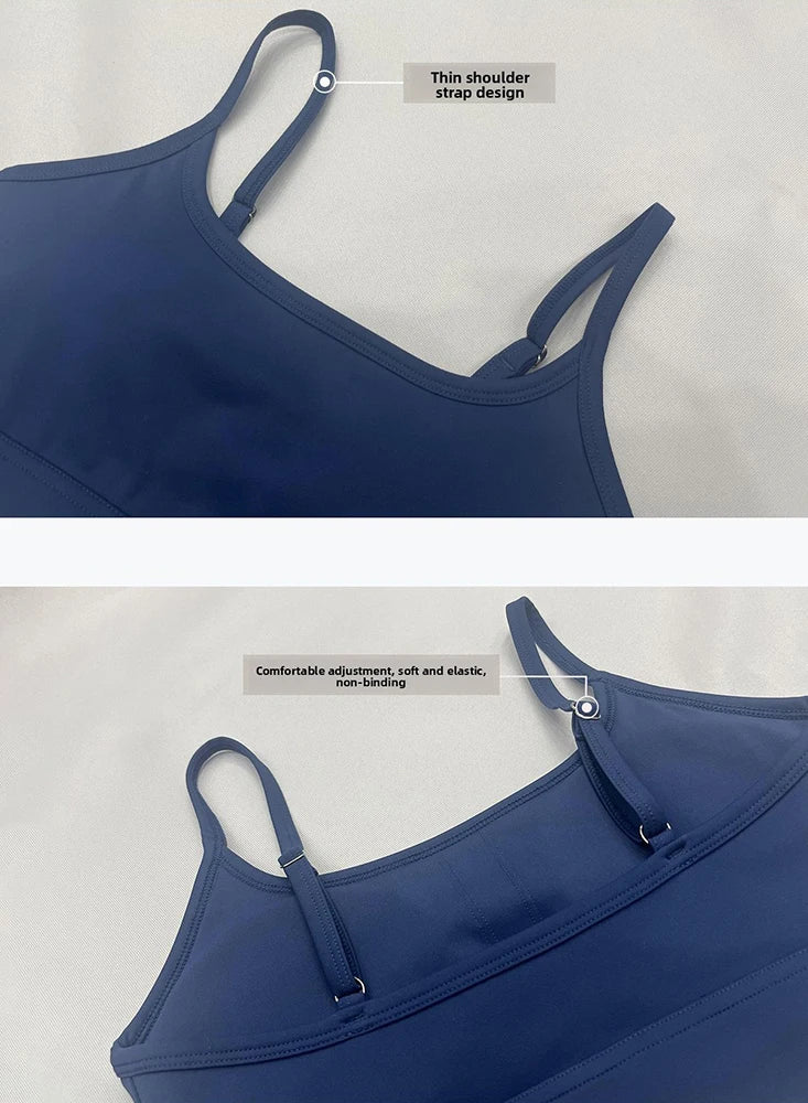 Tiktok Hot Female Quick-Drying Training Shorts Bra Set Sexy Sports Bra Crossover Waist Women Workout Shorts 2 Piece Gym Yoga Set