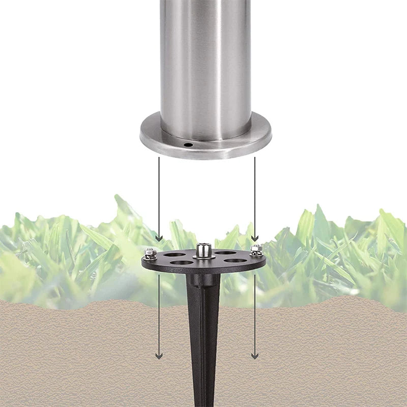 Outdoor Garden Socket 4-Way EU Sockets Waterproof Energy Column Multi-socket Spike for Garden décor Lawn Mower Electrical outlet