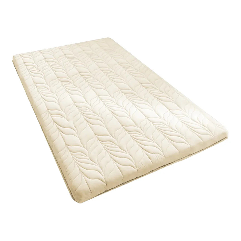 4inches Wheat Pattern Japanese Floor Futon Pad Cotton Folding Futon Compressible Tatami Mattress for Living Room