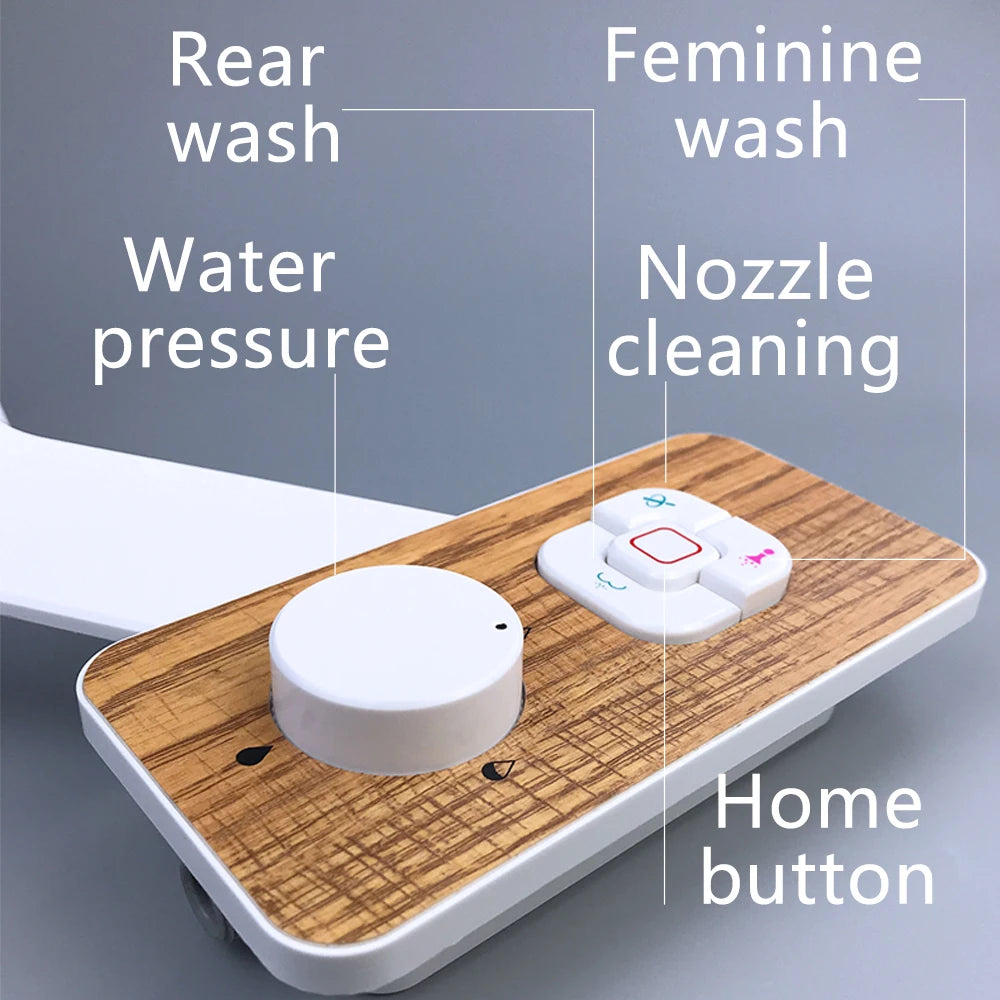 Slim Bidet Bidet For Toilet WC Water Spray Dual Nozzle Self Cleaning Feminine Butt Wash Muslim Shattaf Toile Attachment Bidet