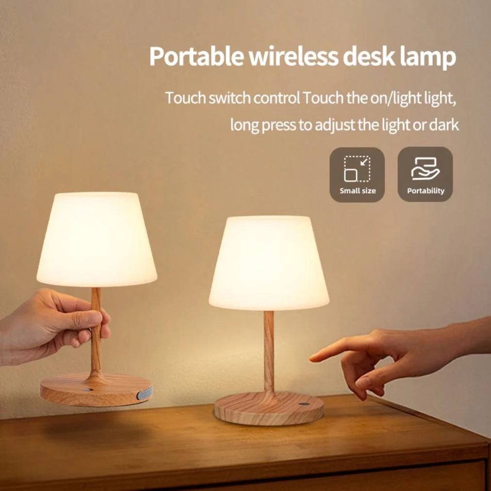 Modern Simple Rechargeable Waterproof Shower Lamp Table Light for Reading Room Bedside Living Room Battery Operated Lamps IP44