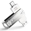 3.0 Type C 2-in-1 OTG USB Disk New Stock Metal Swivel Jump Flash Drive Memory Stick for PC