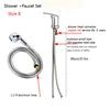 Manufacturer Wholesale Hair Salon Hot and Cold Faucets Copper Core Iron Cap 304 Steel Wire Outlet Valve Shampoo Faucet