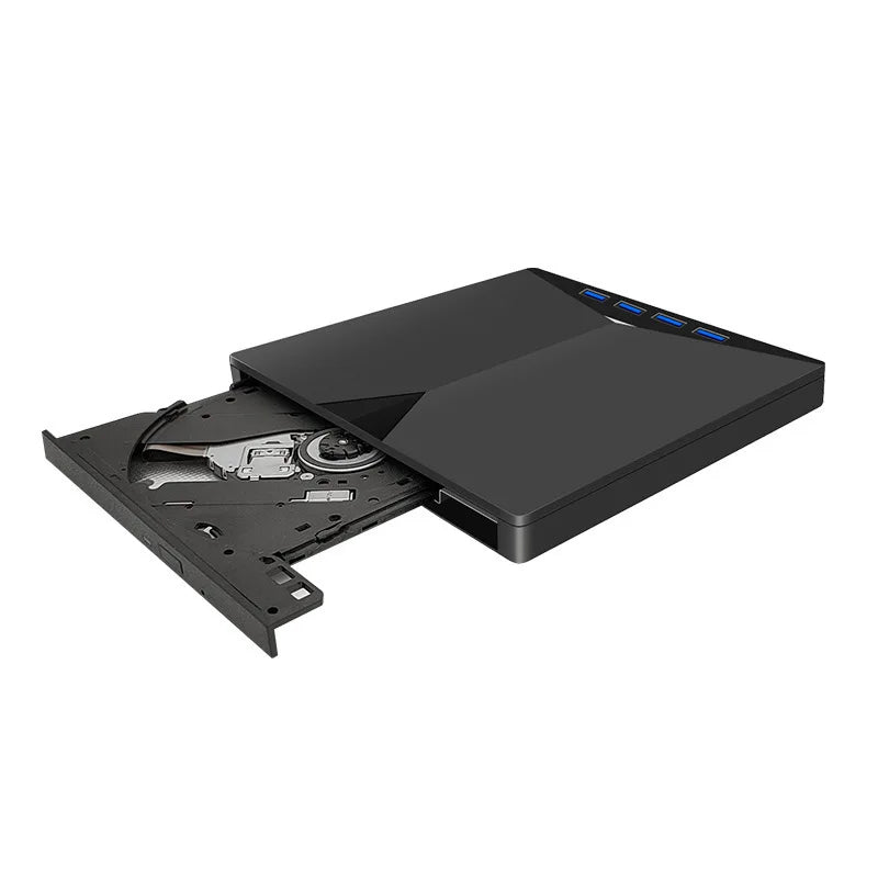New Ultra-Thin USB 3.0 & Type-C External DVD Burner with TPEC Card Reader  Writer External DVD Driver