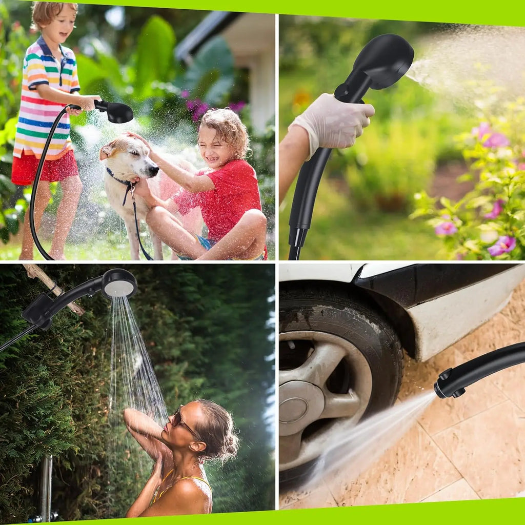 New Design USB Rechargeable 6000mAh Outdoor Hand Portable Pressurized Outdoor Camping Electric Shower for Beach