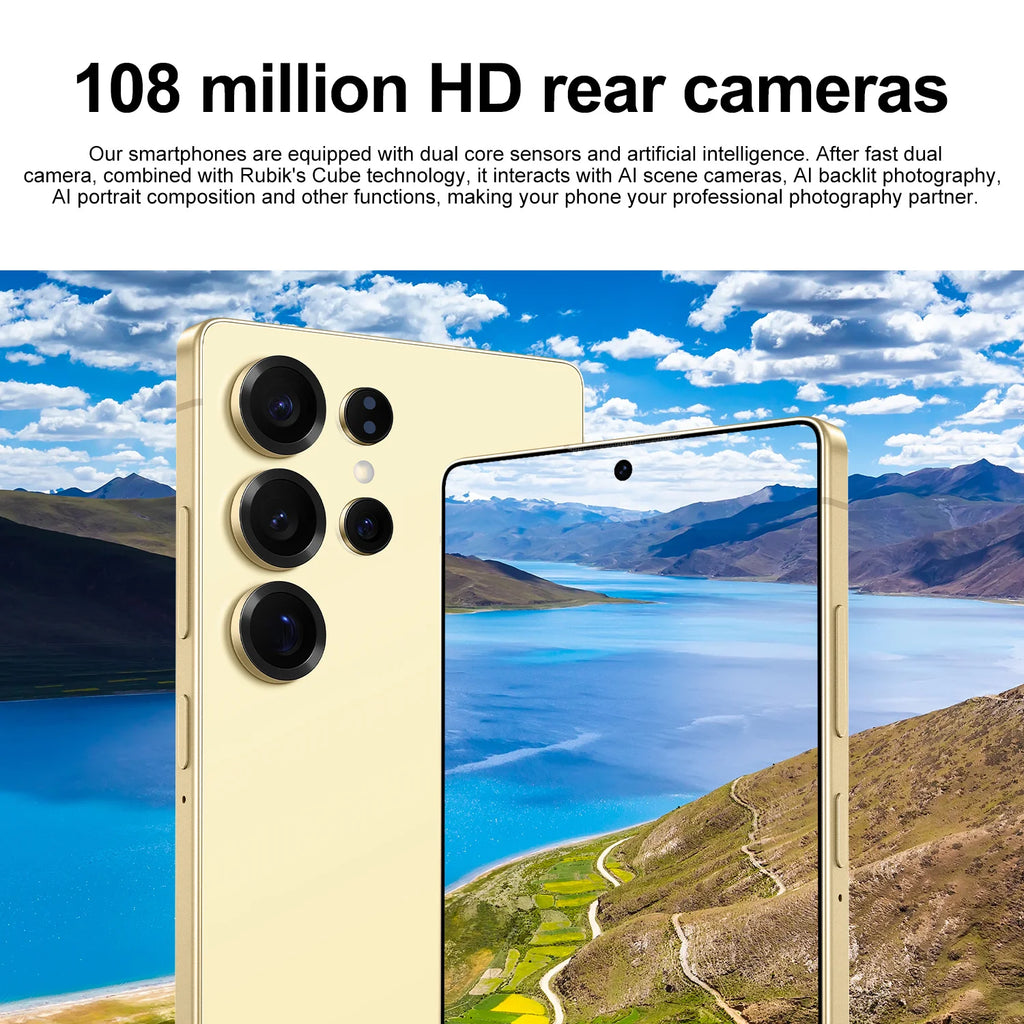 US Local Stock Unlocked 7.3 Inch S25 Ultra 5G Smartphones Built in Stylus Face ID Mobilephone Ai Phones Android