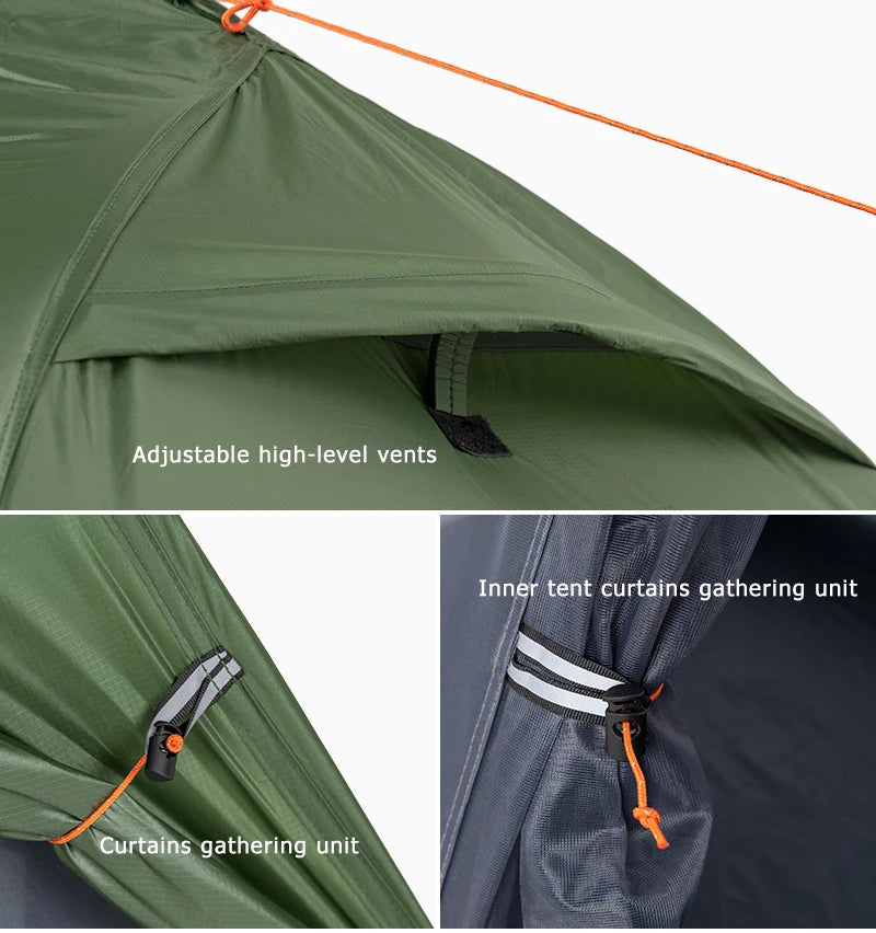 Naturehike Tent Ultralight 1 Person Cycling Tents Portable Backpacking Tent 20D Nylon Waterproof Tent Camping Tent Hiking Tent