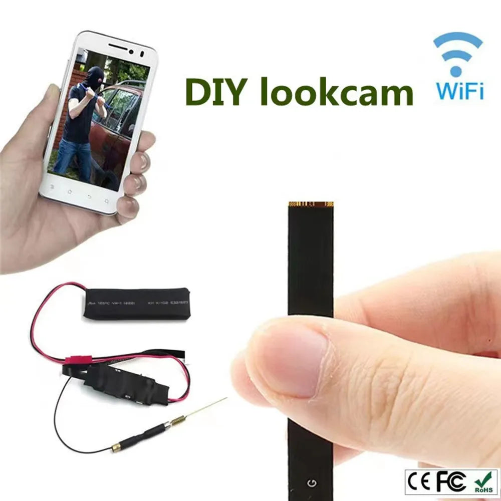 Power Apply DIY Lookcam Full HD WiFi IP Mini Camera P2P Wireless Mini Camcorder Video Audio Recorder Support Remote 1080P