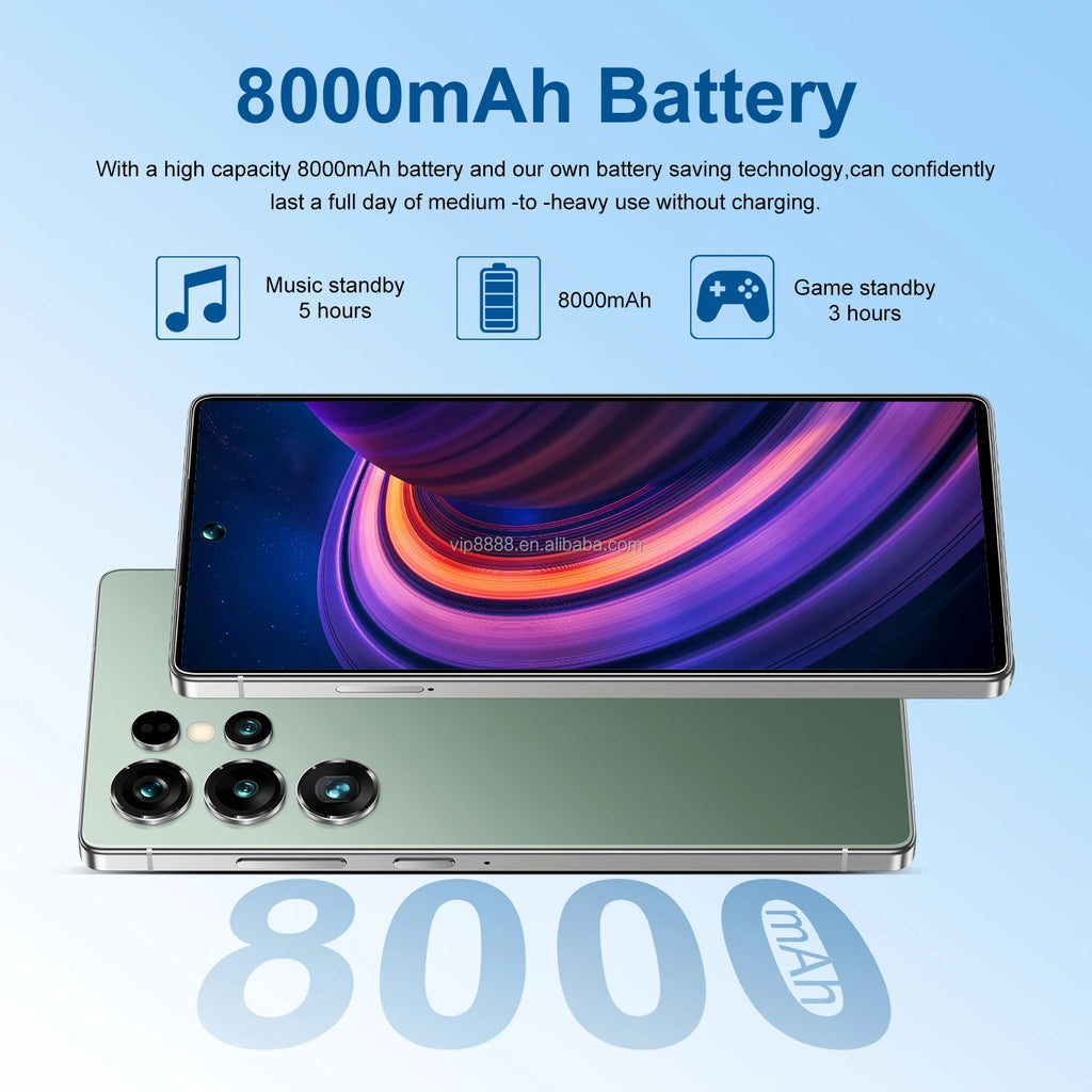 22GB+2TB Large Memory S25 ULTRA Smartphone High Quality Android 15 Mobile Phones Big Screen 7.3 Inch S25 ultra Cellphones