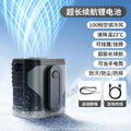 Portable Mini New Plastic Waist-mounted Fan 100-speed Digital Display Flashlight Long Battery Life USB Fan