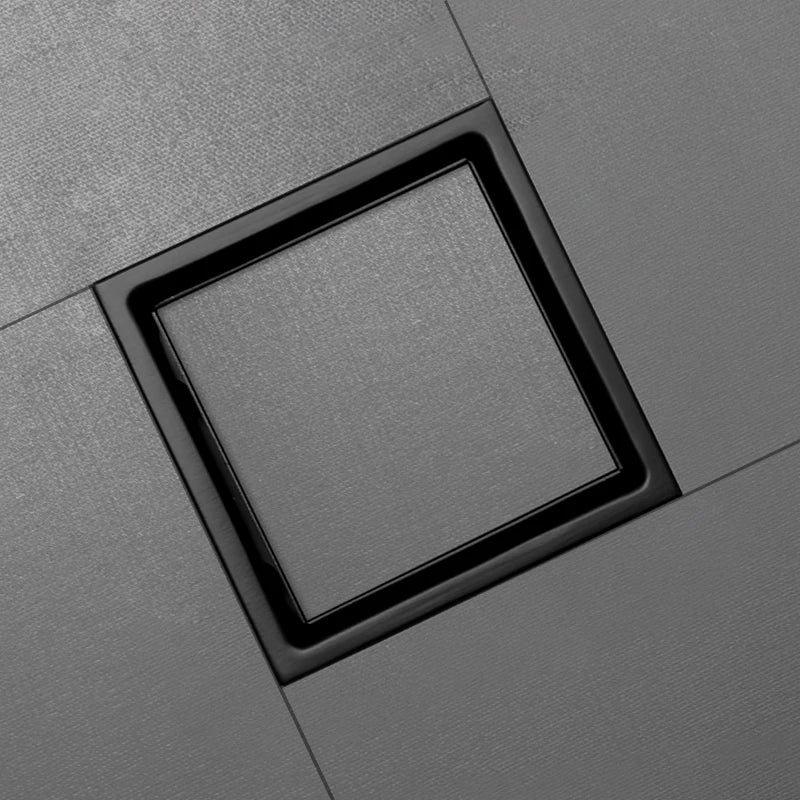 Bathroom Balcony Kitchen Stainless Steel Square Floor Drain Shower Drainers Multi-Color Style Invisible Tile Insert Floor Drains