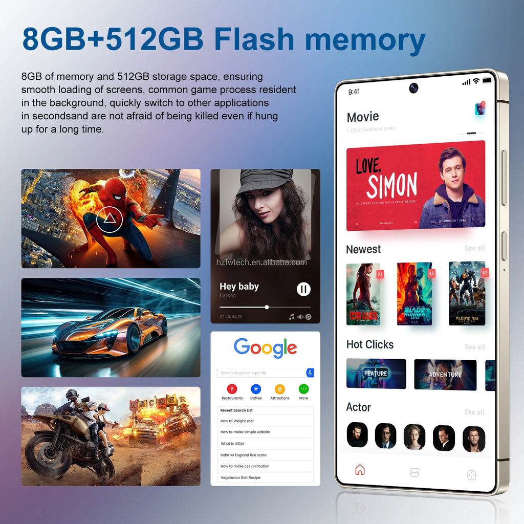 S25 Ultra 16GB+1TB Smartphone Android 14.0 Mobile Phones 7.3inch Unlocked Dual Card 5G Phones