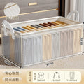 Clothes Storage Box Household Wardrobe Clothes Trousers Fitting Box Transparent Layered Folding Storage Basket Box Free Shipping