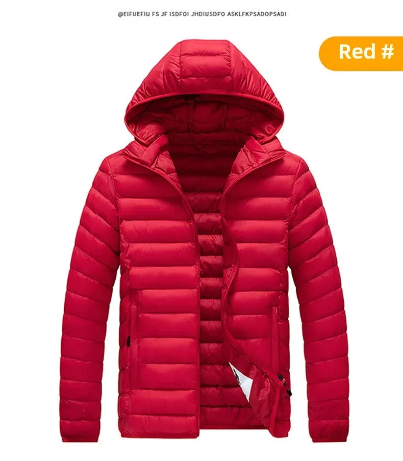 Cross-Border Exclusive Supply for Amazon: Men's 2026 Winter Jacket, Slim Fit, Lightweight Cotton Coat, Thin Multi-Color Quilted Cotton Clothing