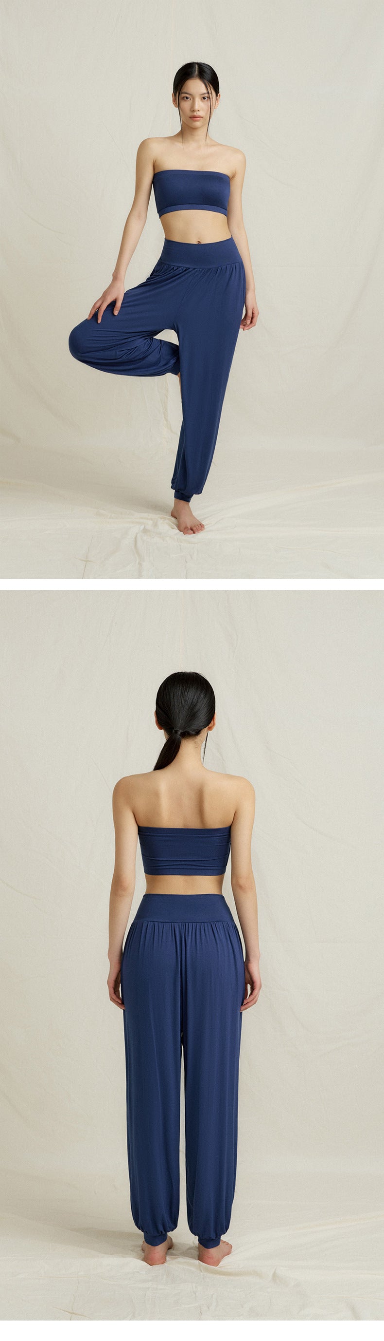 2025 Spring New Yoga Trousers Women's Loose Leg Bloomers Breathable Pilates Dance Fitness Sports Pants
