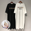 Maternity's Breastfeeding Skirt 2024 Summer Dress Pregnant Women's Breastfeeding T-Shirt Skirt Postpartum Outer Wear Breastfeeding Skirt