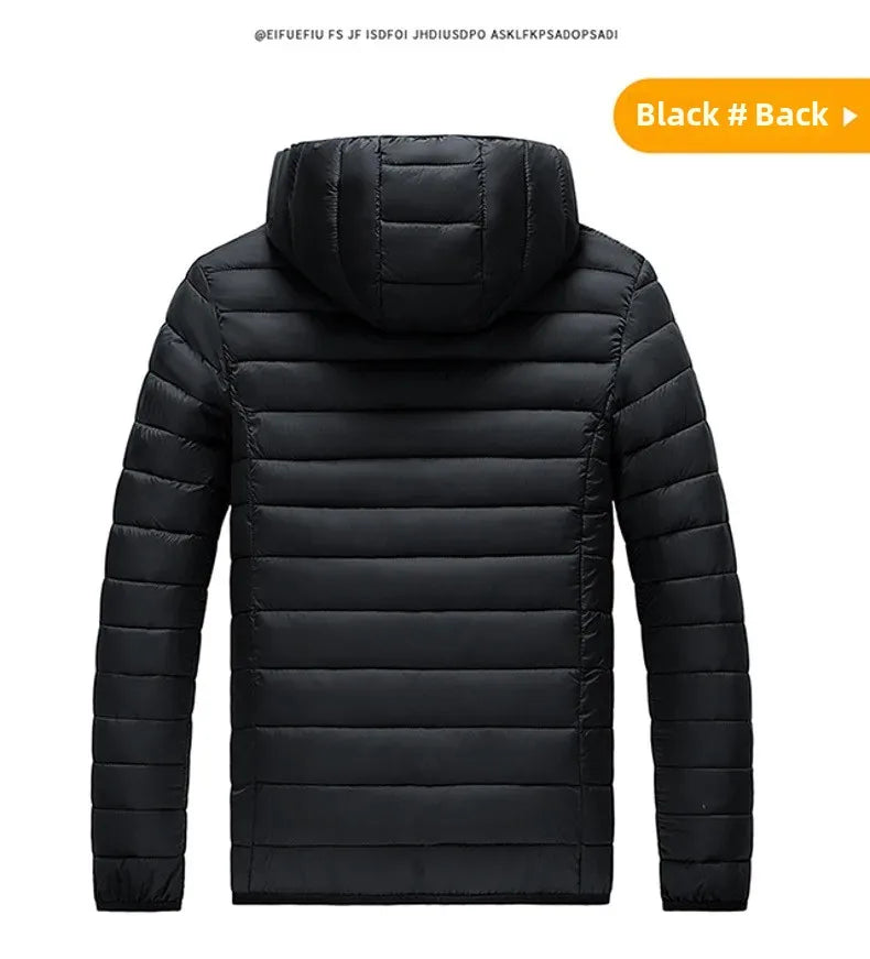 Cross-Border Exclusive Supply for Amazon: Men's 2026 Winter Jacket, Slim Fit, Lightweight Cotton Coat, Thin Multi-Color Quilted Cotton Clothing