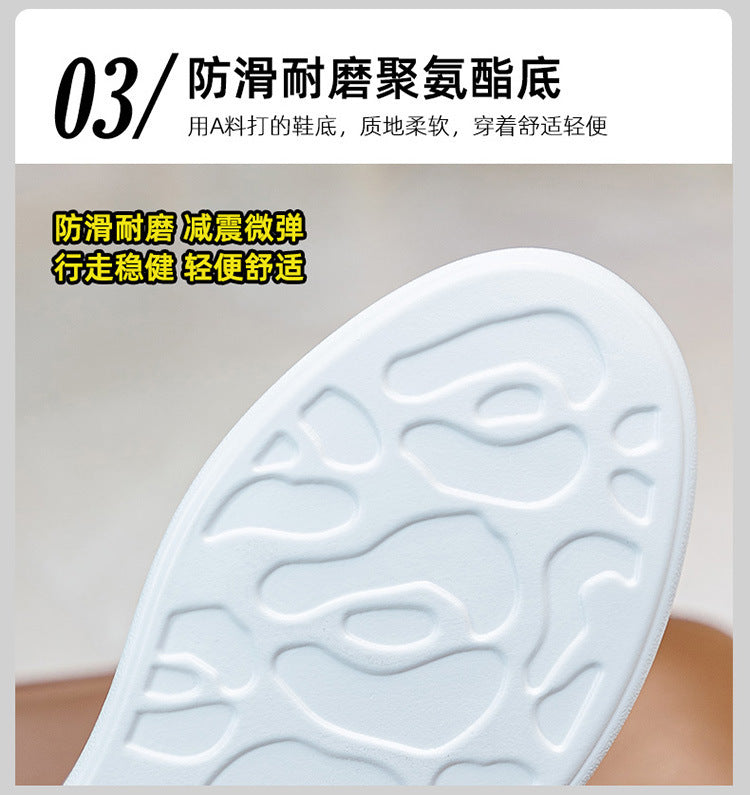 2025 Women's Shoes New Style Platform Thick-Soled Mesh Sports Casual Shoes Popular Internet Celebrity Breathable Trendy White Shoes Sandals