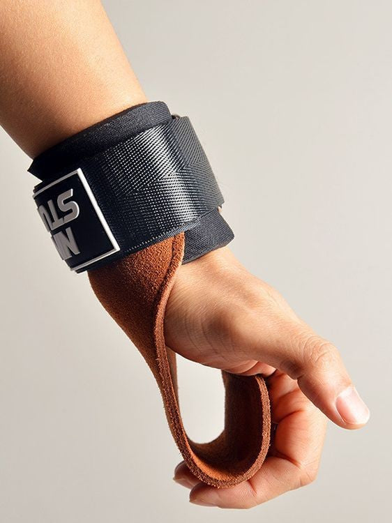 Hard Pull Booster with Cowhide Palm Men's Pull-Up Wrist Bracer Horizontal Bar Pull Back Grip with Hand Gloves Men's Fitness Gloves
