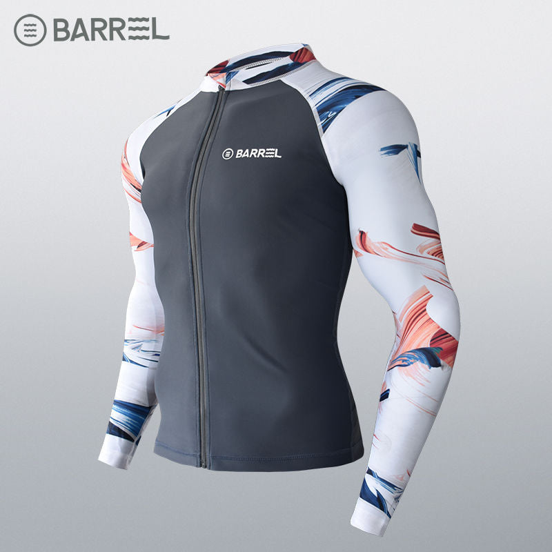 Sun Protection Swimsuit Men's Surfing Suit Split Quick-Drying Tight Jellyfish Suit Snorkeling Suit Wetsuit Full Body Long-Sleeved Trousers