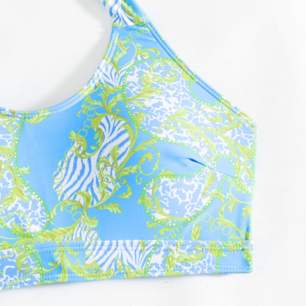 Mingyi New High-end European and American Fashion Sexy Women's Three-piece Bikini BIKINI Multicolor Printed Women's Swimsuit