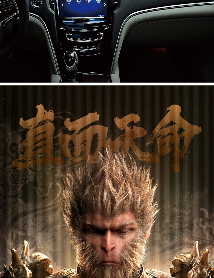 Black God Monkey King Monkey King Car Victory Car Ornaments Accessories Central Console Decoration Men's Car Handwork