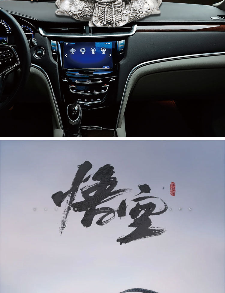Black God Monkey King Monkey King Car Victory Car Ornaments Accessories Central Console Decoration Men's Car Handwork