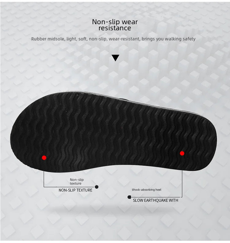 Factory wholesale summer men's beach shoes flip-flops leisure trend sandals wholesale pinch feet non-slip foreign trade explosions