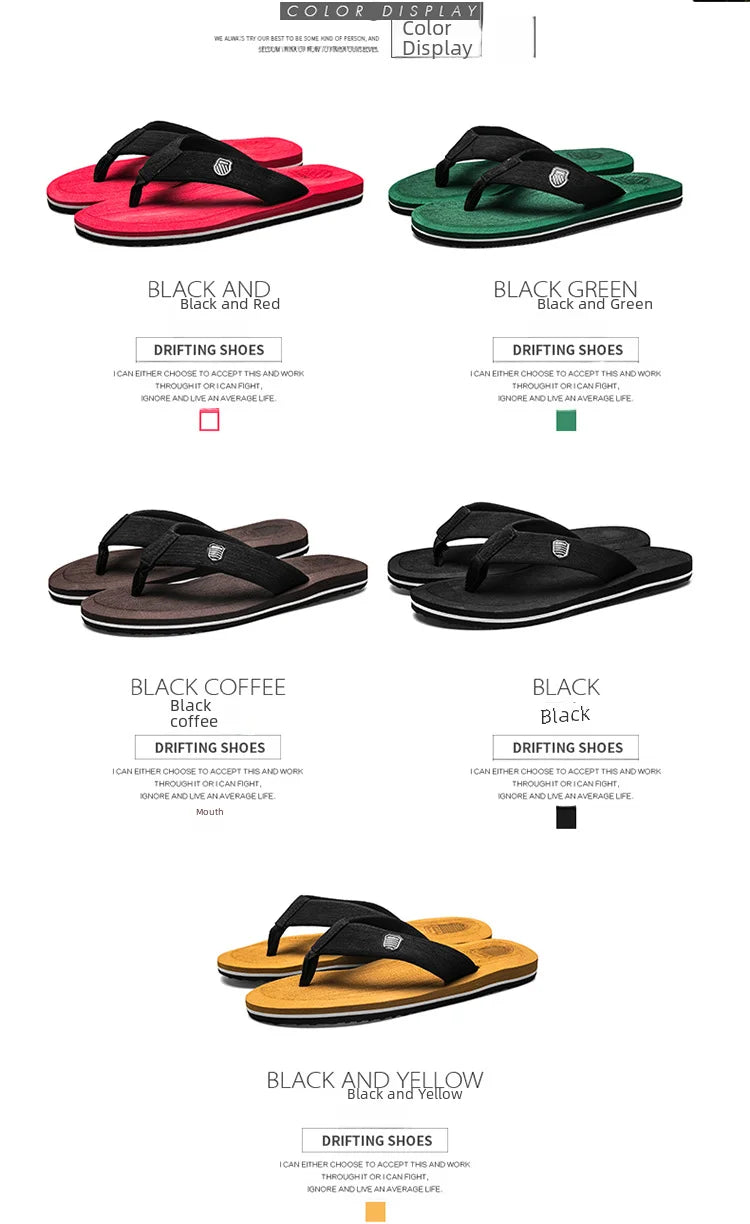 Factory wholesale summer men's beach shoes flip-flops leisure trend sandals wholesale pinch feet non-slip foreign trade explosions