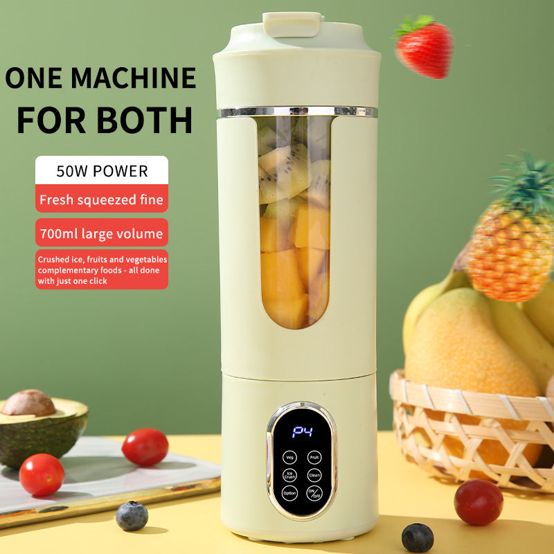 New high-end cross-border juicer household crushed ice juice cup portable rechargeable juicer outdoor 12 knife wireless