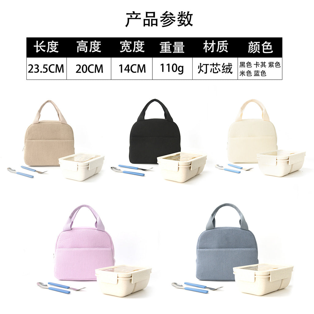 Cross-border Explosions Portable Lunch Bag Insulation Bag Lunch Box Bag Lunch Bag with Rice Bag Lunch Box Storage Bag for Work and School
