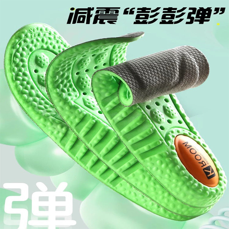 Manufacturer Wholesale Zoom Sports Insoles for Men Boost Popcorn Military Training Shock-Absorbing Breathable High-Elastic Insoles