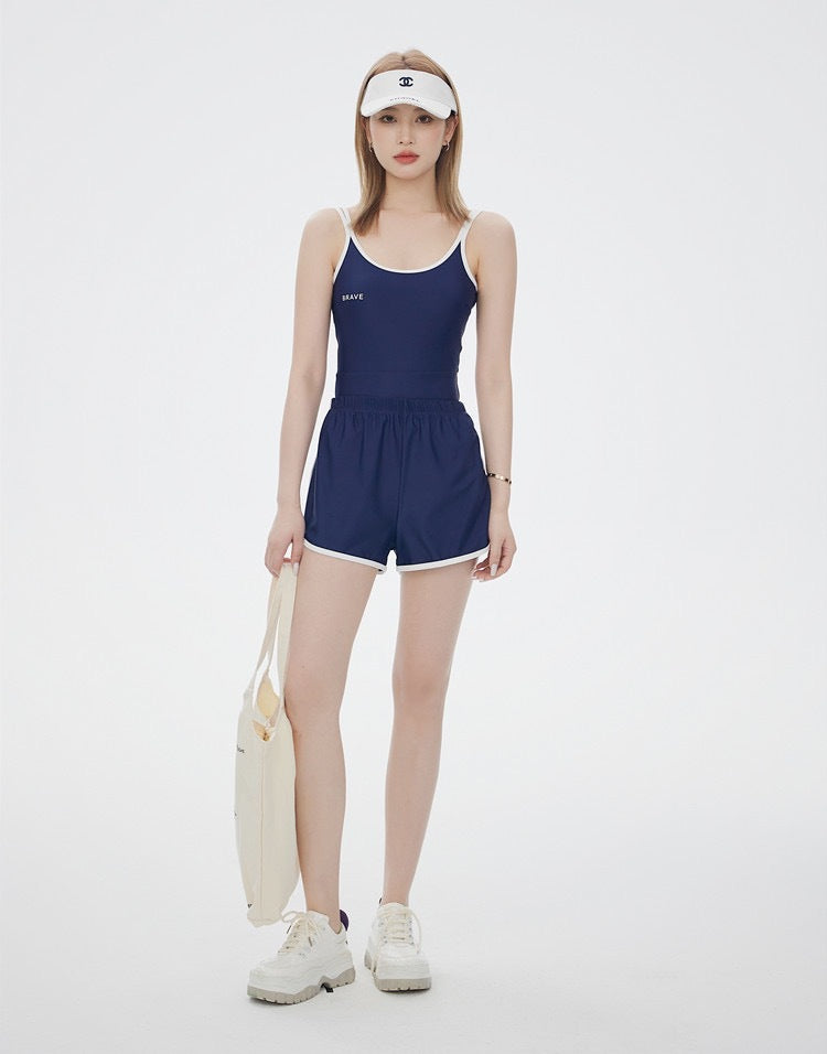 2025 New Style Swimsuit Women's Conservative Belly Covering Slim Gather Girls Ins Hot Spring Swimsuit