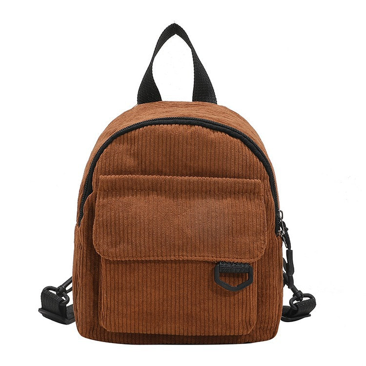 Wholesale/Mini Backpack ins Super Hot Cute OL Commuter Small Cosmetic Bag Striped Textured Student All-match Schoolbag