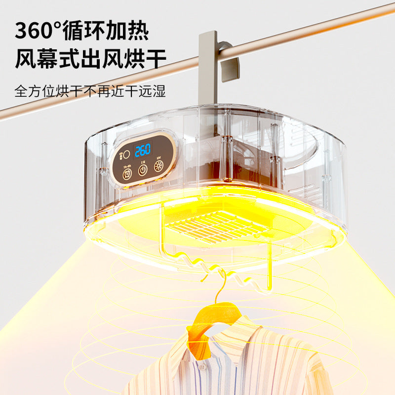 Smart Dryer Household Clothes Dryer Sterilization Large Capacity Foldable Baby Installation-Free Clothes Drying Machine Portable