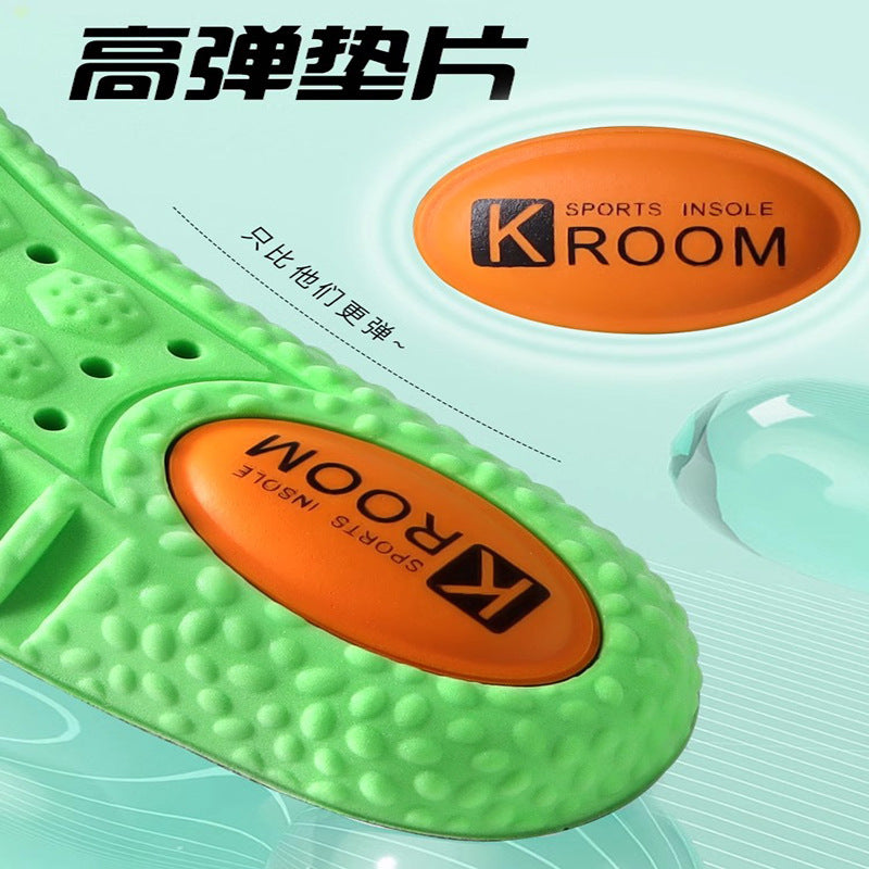 Manufacturer Wholesale Zoom Sports Insoles for Men Boost Popcorn Military Training Shock-Absorbing Breathable High-Elastic Insoles