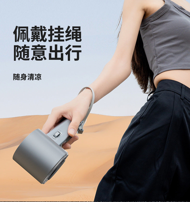 Huaqiangbei 100-speed high-speed hand-held turbo fan portable mini refrigeration ice compress fan