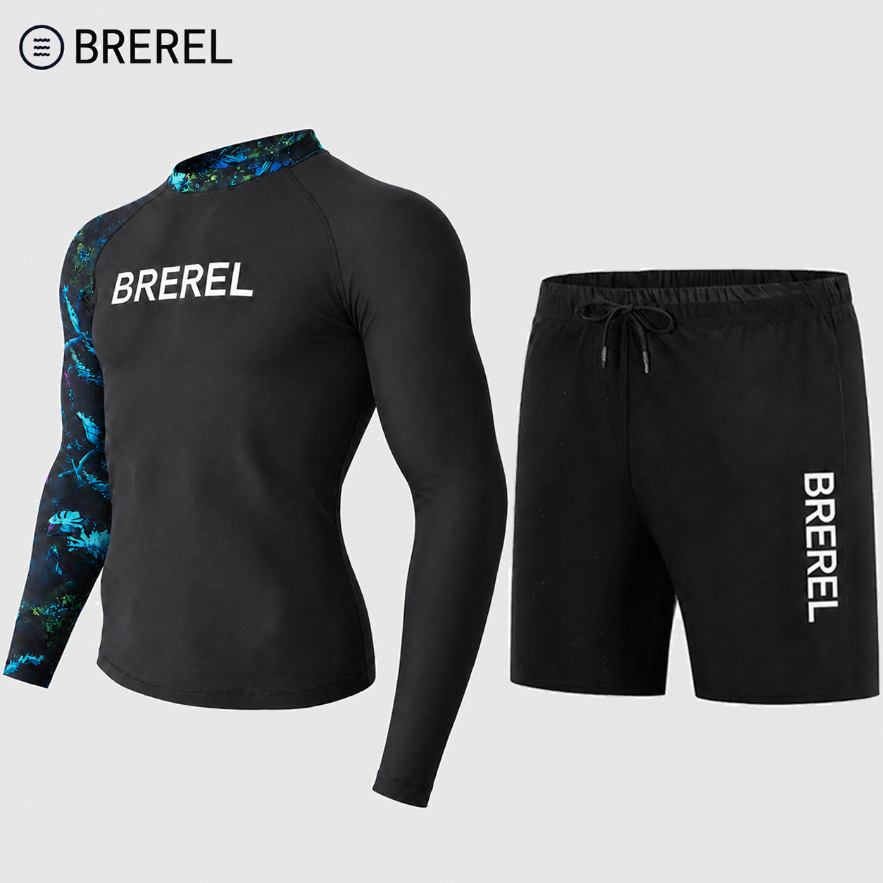 Sun Protection Swimsuit Men's Surfing Suit Split Quick-Drying Tight Jellyfish Suit Snorkeling Suit Wetsuit Full Body Long-Sleeved Trousers