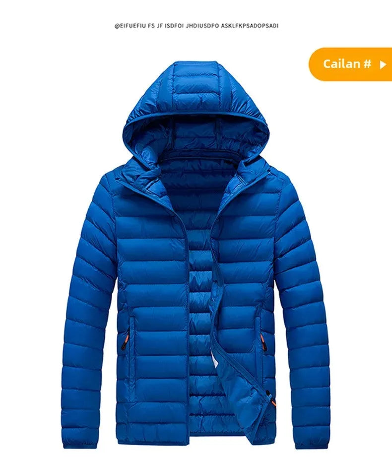 Cross-Border Exclusive Supply for Amazon: Men's 2026 Winter Jacket, Slim Fit, Lightweight Cotton Coat, Thin Multi-Color Quilted Cotton Clothing